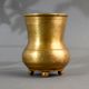 Golden Finish Brass Panchpatra Holy Water Pot for Decoration