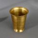Golden Finish Brass Holy Glass Pot for Rituals and Decoration