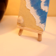 Beautiful Mini Beach Canvas Painting with Shell and Texture