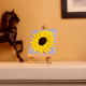 Mini 3D Sunflower Canvas with Textured Petals
