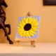 Mini 3D Sunflower Canvas Painting with Textured Art