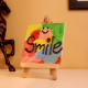 Colorful Textured Smile Canvas Art for Gifting