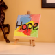 Colorful Hope Textured Canvas Painting for Inspiration