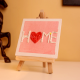 Mini Home Canvas Art with Heart Accent