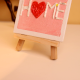 Mini Home Canvas Art with Heart Accent
