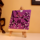 Romantic Mini Canvas Painting with Blossoms and Moonlight