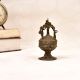 Tribal Art Vintage Brass Sindoor Box for Home Decoration