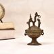 Tribal Art Vintage Brass Sindoor Box for Home Decoration