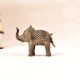 Handmade Jali Work Brass Elephant Statue in Tribal Art