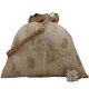 Handmade Beige Chikankari Silk Potli Bag for Women