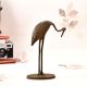 Vintage Finest Brass Crane Bird Statue in English Art for Decor