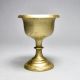 Vintage Plain Brown Bell Metal Holy Cup Stand in Himalayan Art