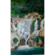 Serene Waterfall in Forest Acrylic on Canvas by Artist Gayatri Sharma | 25 x 16 inches
