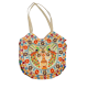 Handmade Jaipuri Embroidered Cotton Handbag Multicolor Ethnic Tote with Peacock Design