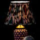 Multicolour Batik Pleated Empire Lampshade Small