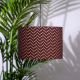 Chevron Block Print Drum Lampshade