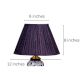 Purple Silk Pleated Empire Lampshade- B22 Holder