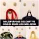Golden Brass Lion Wall Hooks-3 Pieces