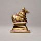 Lord Shiva Brass Nandi Bull In Sitting Pose For Decor