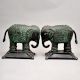 Pair Of Beautiful Elephant Of Metal Material