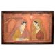 Beautiful Painting With Used 2 lady Painting In Rajasthan Art On Wooden Frame