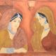 Beautiful Painting With Used 2 lady Painting In Rajasthan Art On Wooden Frame