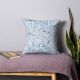 Azure Blossom Pillow Cover