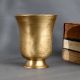 Vintage Brass Holy Water Glass Handcrafted for Pooja and Spiritual Use