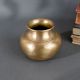 Indian Brass Holy Water Pot Handcrafted Kalash for Pooja, Rituals & Temple Use