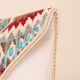 Tribal Muse Embellished Clutch with Gold Chain Strap