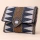 Majestic Mosaic Chevron Beaded Clutch with Chain Strap