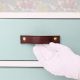 Handmade Brown Leather Drawer Pull Door Handle
