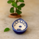 Blue and White Ceramic Diwali Diya For Festival Decoration-Pack of 3