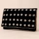 Starlit Velvet Clutch with Chain Strap and Celestial Embroidery