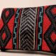 Tribal Rhythm Hand-Beaded Statement Clutch with Gold Chain Strap