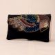 Majestic Winged Muse Beaded Evening Clutch with Chain Strap