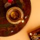 Round Handmade Brass Golden Diwali Diya For Temple Decor