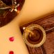 Round Handmade Brass Golden Diwali Diya For Temple Decor