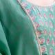 Green Gathered Anarkali Set