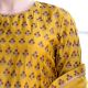 Yellow Short kurta with Tiered Sharara Set