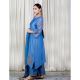 Blue A line Kurta Set with Hand Embroidery