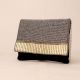 Golden Gleam Beaded Clutch with Elegant Chain Strap