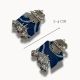 Indigo Elephant Earrings For Women