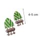 Light Green Printed Fabric Ghungroo Earrings