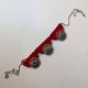 Red And Oxidized Silver Choker For Women