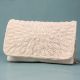 Ivory Radiance Hand-Beaded Clutch with Chain Strap