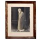 Vintage Photograph Of Rabindranath Tagore In Original Wooden Frame