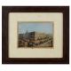 Framed Colonial Era Architectural Street Scene Historical Paper Print