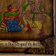 Hunting Phad Painting Raw Colour on Cloth Traditional Indian Folk Art
