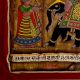 Wedding Procession Phad Painting Raw Colour on Cloth Traditional Rajasthani Art